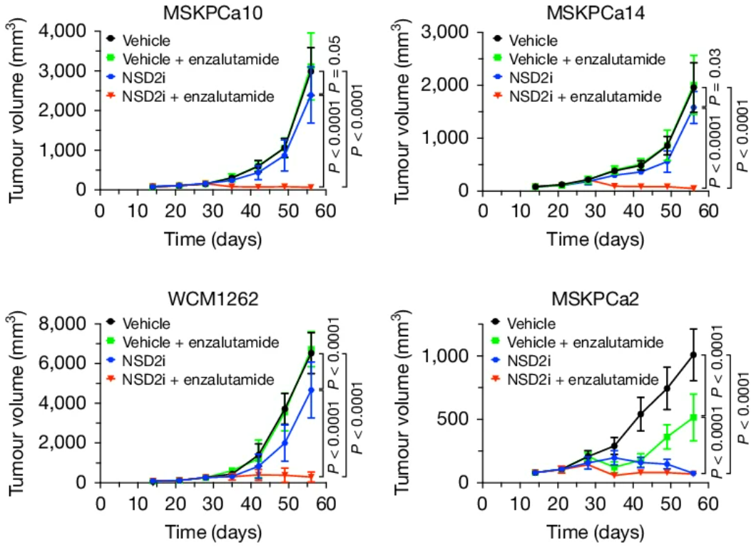 Tumor volume plots